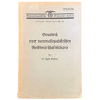 Original German National Socialist Economic Theory Booklet (1934) – Hans Buchner
