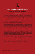 José Antonio Primo de Rivera, Anthology of Speeches and Quotes for sale