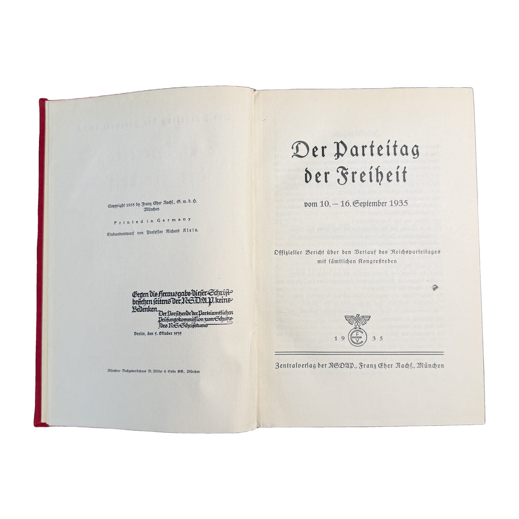 Der Parteitag der Freiheit vom 10.–16. September 1935