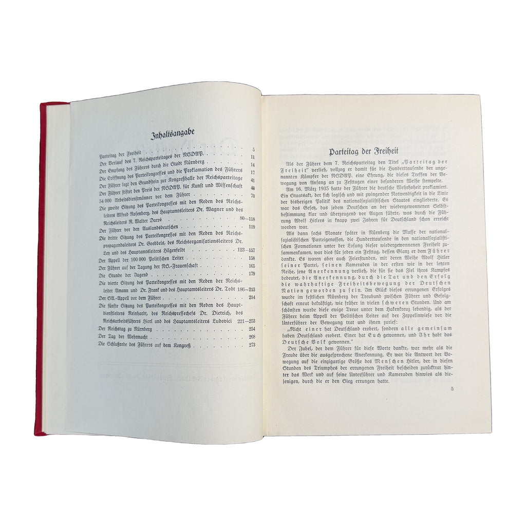 Der Parteitag der Freiheit vom 10.–16. September 1935
