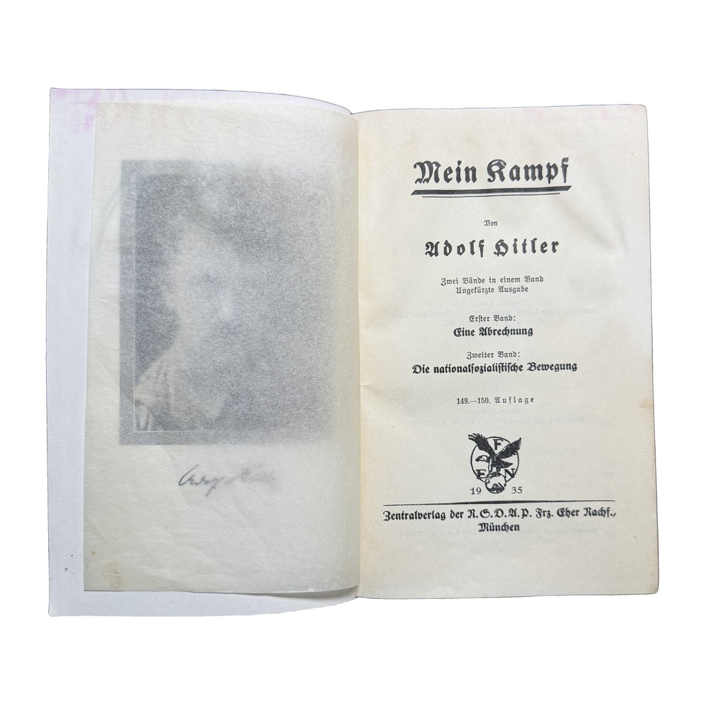 Mein Kampf by Adolf Hitler — 1935 Edition, 149.–150. Auflage