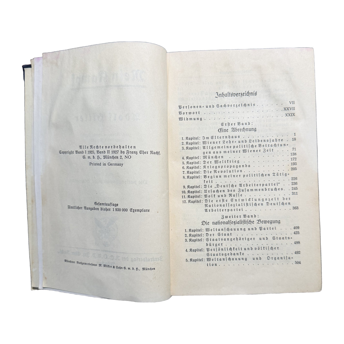 Mein Kampf by Adolf Hitler — 1935 Edition, 149.–150. Auflage